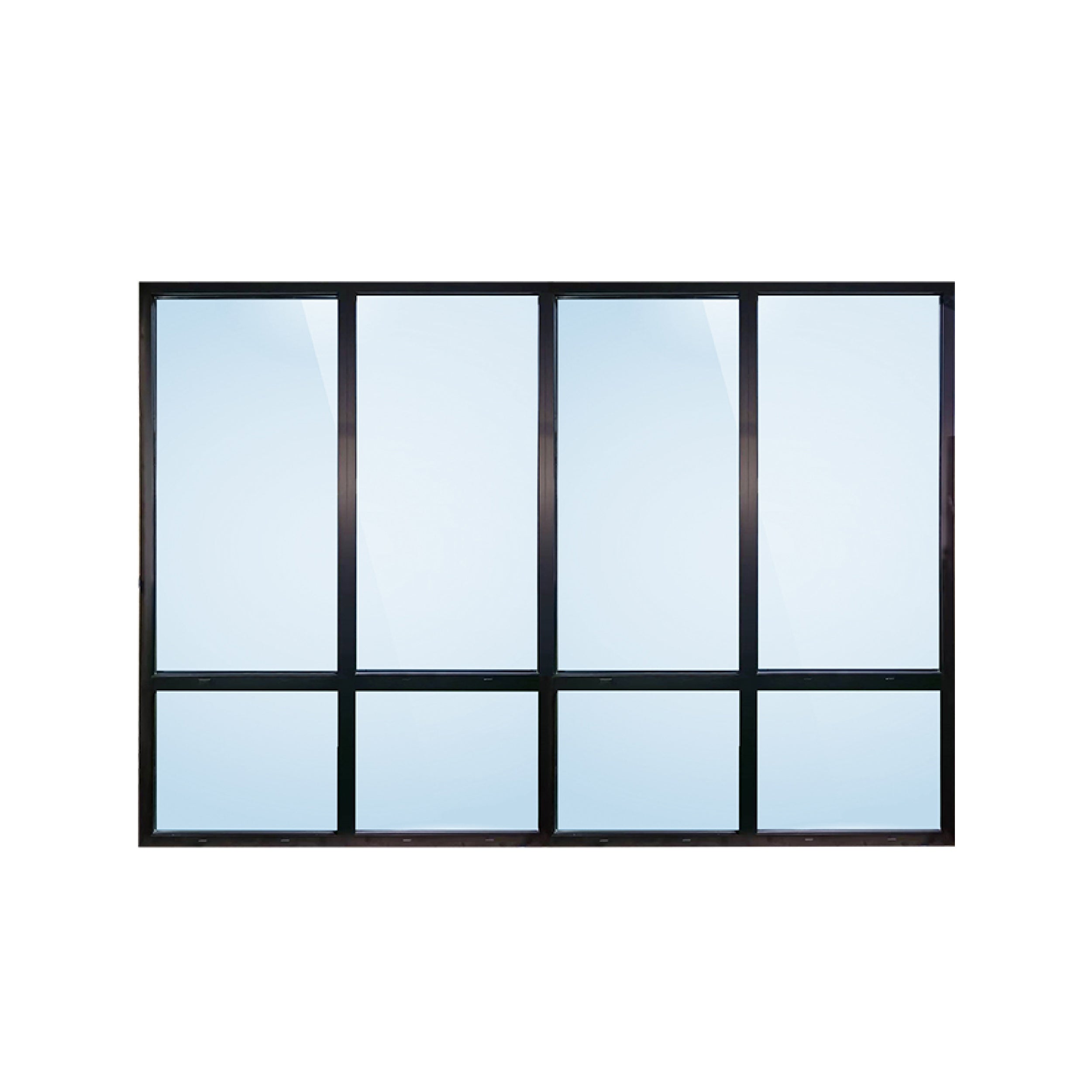 Large-format window glazed for solar control