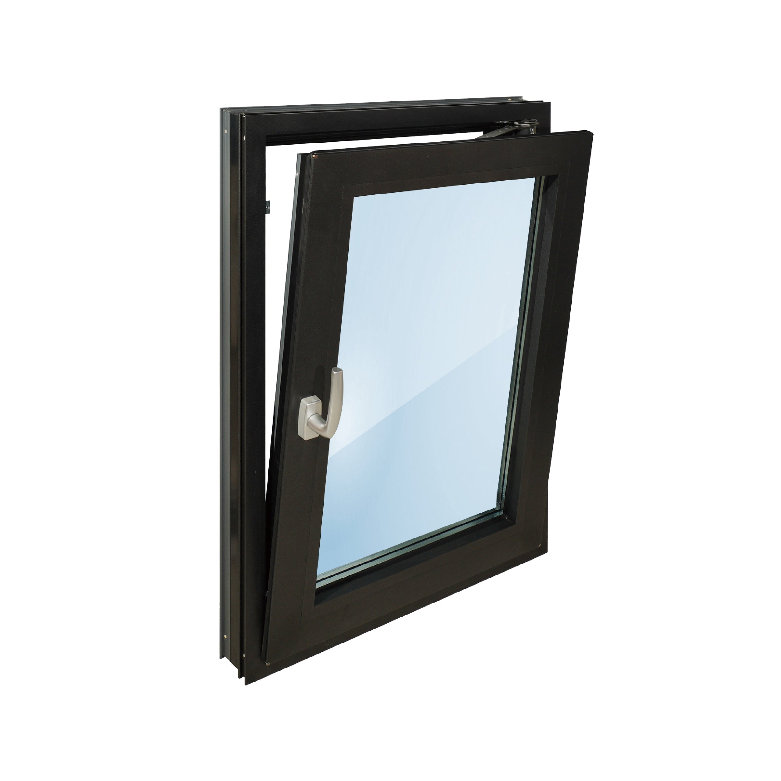 Slim-frame aluminum window with narrow sightlines